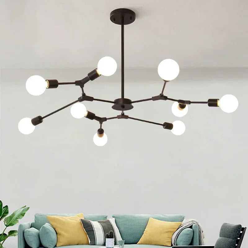 lustre moderne en forme d'arbre pour décoration intérieure - vue 4 sur 14