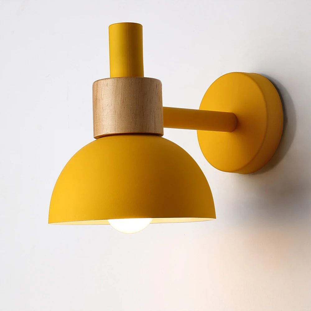 Applique murale nordique moderne pour Macarons couloir lampe de chevet salon chambre décoration éclairage E27 Base tête applique luminaire