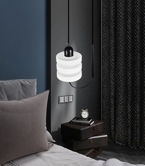 suspension scandinave en verre design minimaliste pour éclairage intérieur - vue 2 sur 7