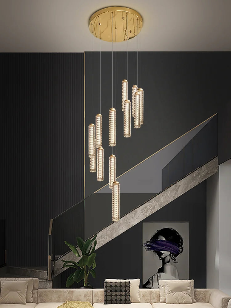 lustre moderne suspendu pour un éclairage élégant et contemporain - vue 2 sur 12