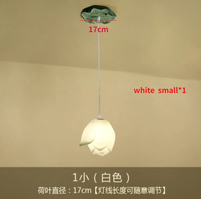 suspension lotus en verre pour décoration d intérieur - vue 7 sur 18