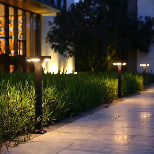 lampadaire solaire led étanche pour jardin en silicium monocristallin - vue 4 sur 14