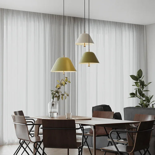 Nordique LED Suspension Lumière Cloche Suspension E27 Ampoule Pour Salon Chambre Chevet Table À Manger Café Étude Maison Luminaires - vue 3 sur 14