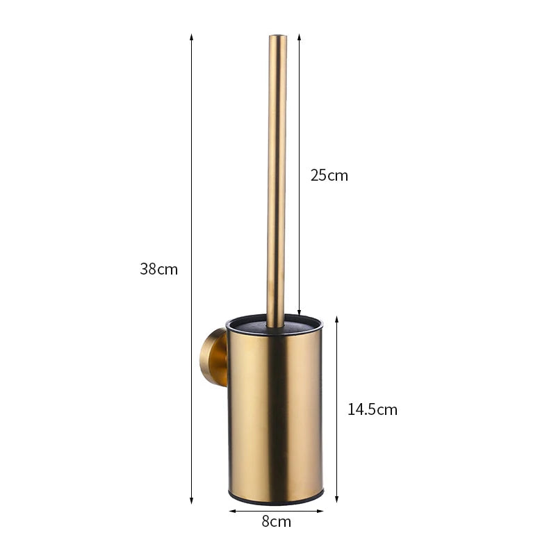 brosse en acier inoxydable avec support pour nettoyage salle de bain - vue 13 sur 13