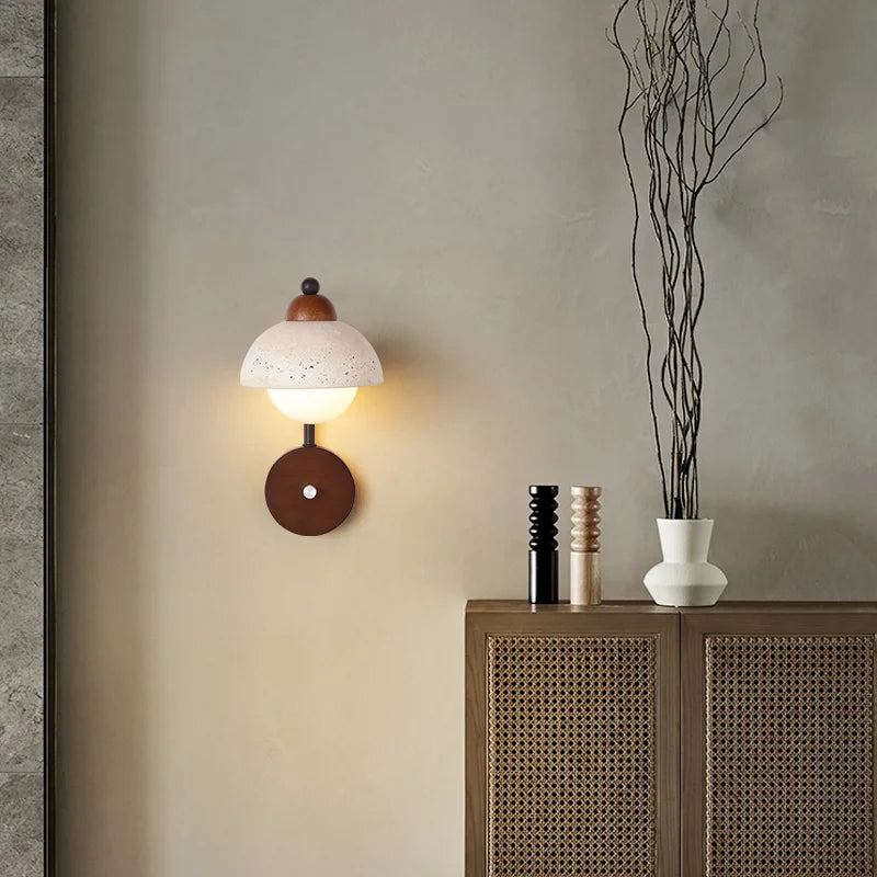 applique murale décorative en pierre naturelle pour un éclairage élégant - vue 4 sur 7