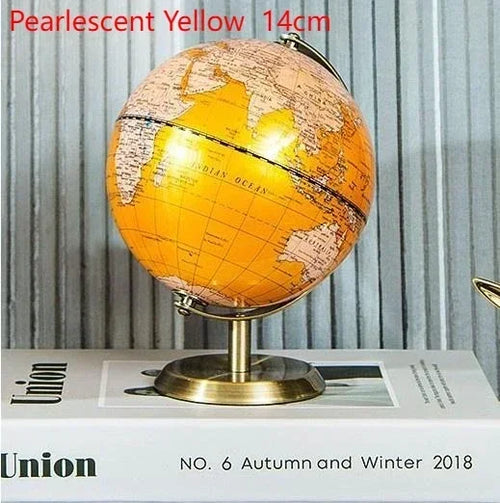 globe rotatif décoration artisanale style européen créatif pour bureau - vue 11 sur 11