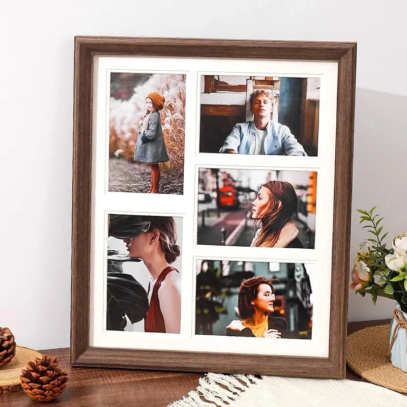 présentoir en bois massif pour cadres photo mariage décoratif - vue 4 sur 10