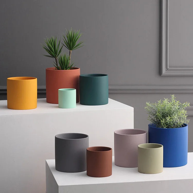 pot de fleurs en céramique pour plantes succulentes et bonsaïs - vue 4 sur 26