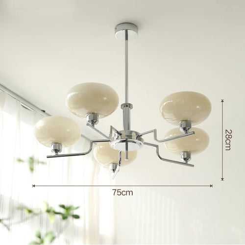 lustre bauhaus en verre pour décoration moderne et design - vue 13 sur 13