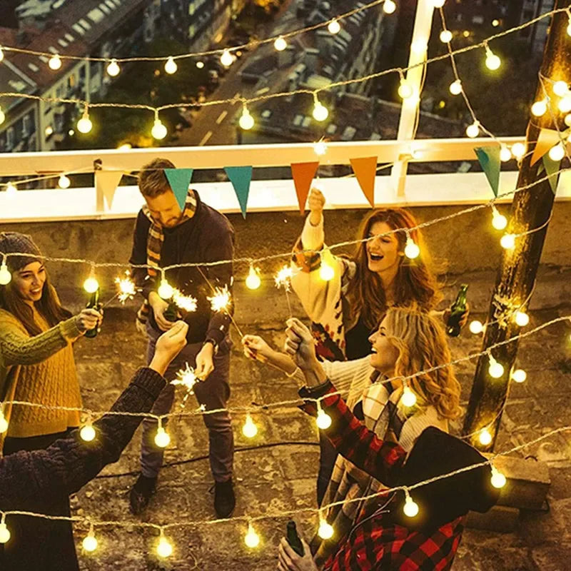 guirlande lumineuse à piles pour jardin et événements décoratifs - vue 3 sur 7