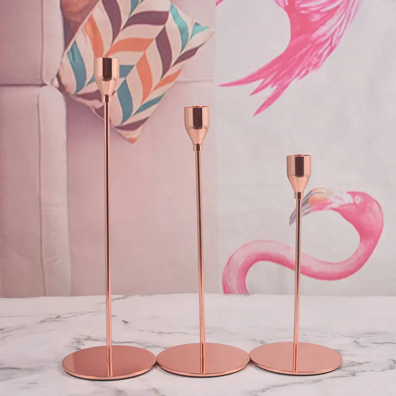 bougeoir conique en métal pour événements et décorations élégantes - vue 11 sur 13