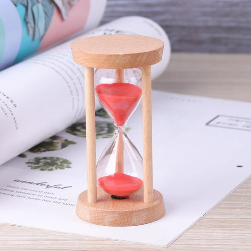 sablier en bois minuterie décorative pour enfants et anniversaires - vue 10 sur 12