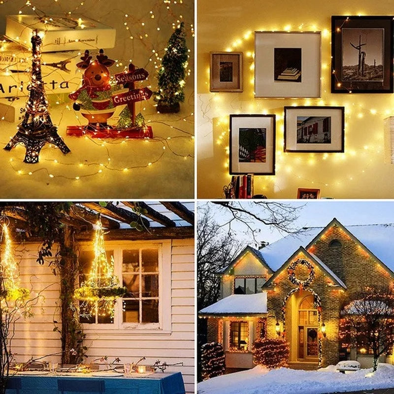 guirlande lumineuse led étanche pour décorations de fête - vue 5 sur 9