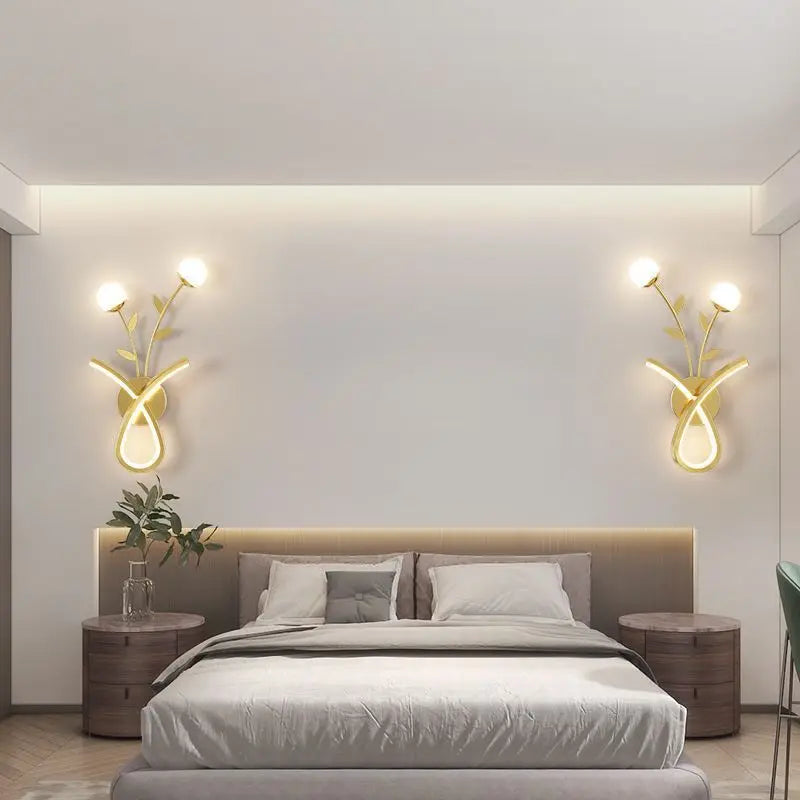 applique murale led style nordique lumière créative design moderne - vue 5 sur 12