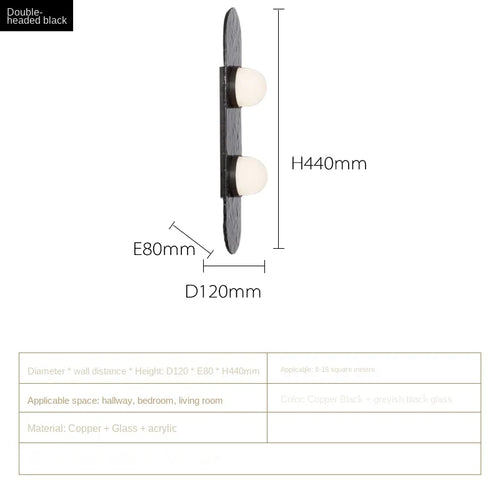 applique murale led en cuivre haut de gamme simple art - vue 11 sur 12