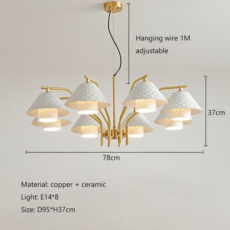 lustre à led pour décoration intérieure moderne et élégante - vue 11 sur 11