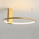 plafonnier circulaire moderne à led avec rotation créative à 360 degrés