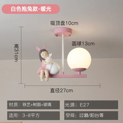 Plafonnier Led de chevet pour chambre d'enfant - vue 10 sur 9