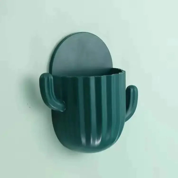 support mural auto-adhésif pour rangement de salle de bain en cactus - vue 10 sur 10