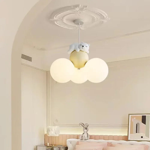 lustre créatif dessin animé ours ballon pour enfants - vue 3 sur 16