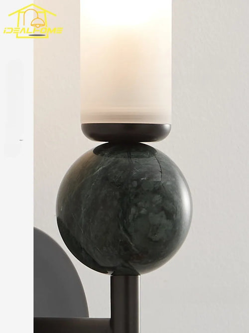 applique murale design en marbre et cuivre pour intérieur moderne - vue 5 sur 11