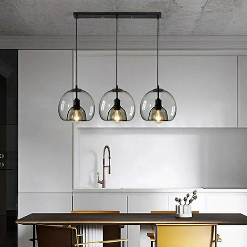lustre moderne en verre pour éclairage intérieur suspendu - vue 3 sur 16
