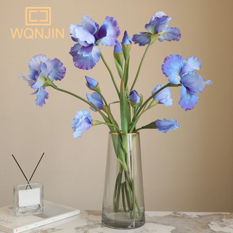 branche de fleur d'iris artificielle pour décoration de mariage et fêtes - vue 2 sur 9