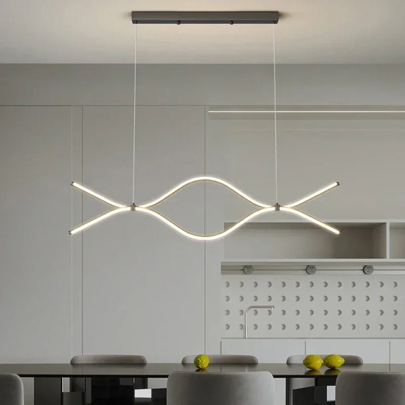 suspension moderne à LED pour un éclairage intérieur élégant - vue 3 sur 16