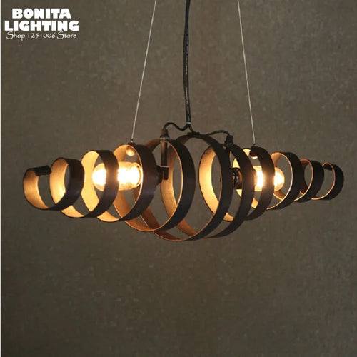 suspension pivotante rétro en corne de bœuf à led - vue 4 sur 6