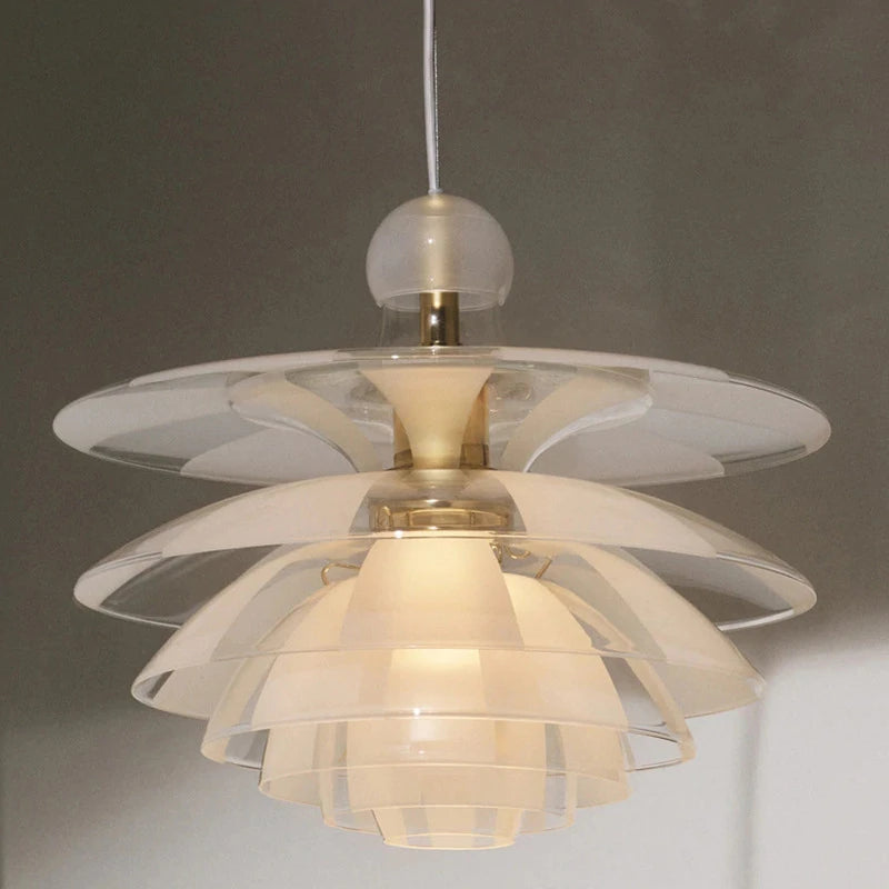 suspension led modernes en acrylique pour intérieur - vue 1 sur 8