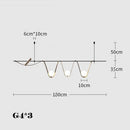 suspension créative minimaliste à led pour éclairage intérieur