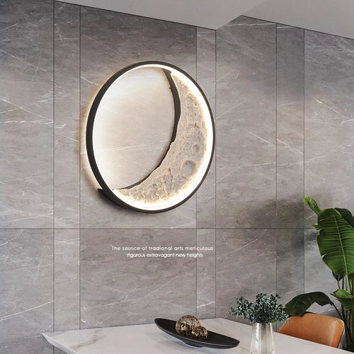 applique murale créative en forme de lune pour décoration - vue 6 sur 15