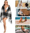 serviette de plage carreaux grand format anti sable