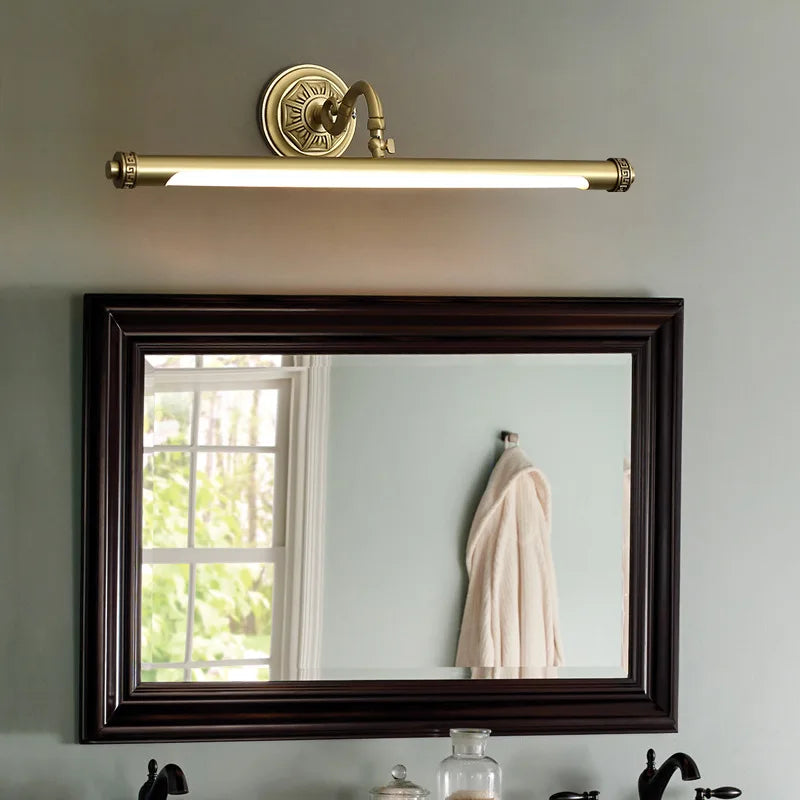 style chinois doré miroir lumières phare étanche rétro - vue 1 sur 8