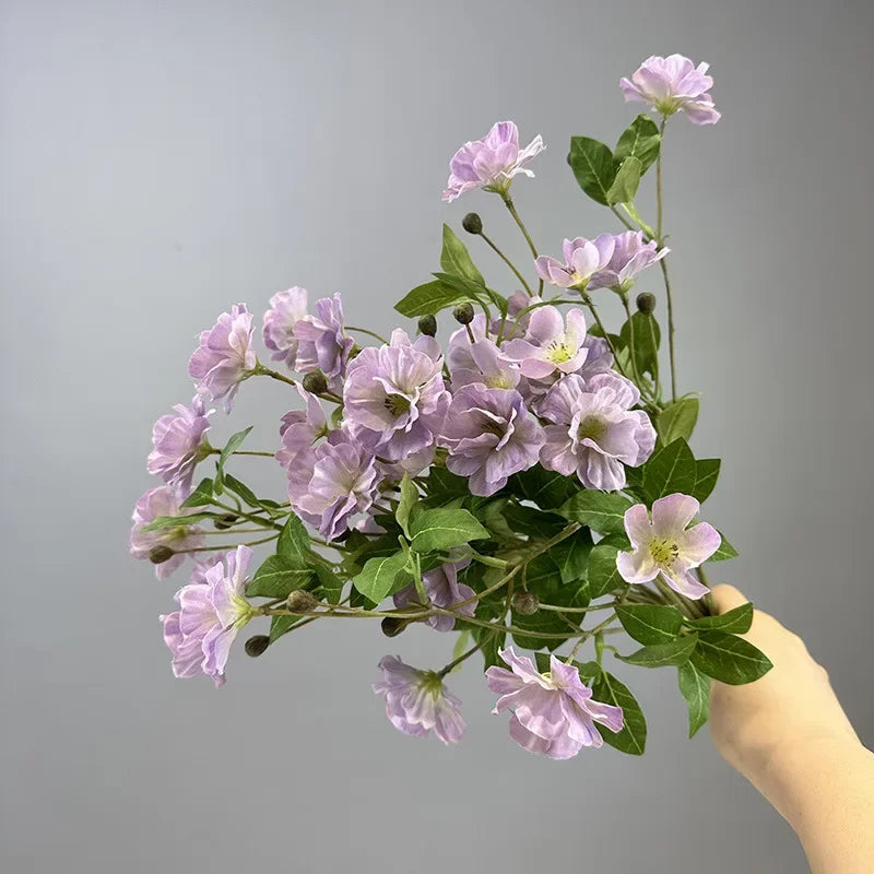 simulation marguerite en soie fleurs artificielles pour décoration intérieure - vue 3 sur 13