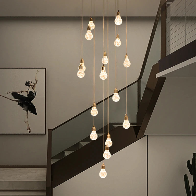 lustre moderne en cristal pour décoration intérieure élégante - vue 5 sur 14
