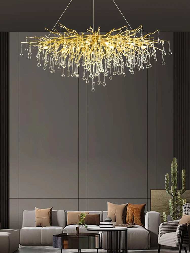 Pendant Lamp Chandelier,Pendant Lighting Fixtures,Pendant Lamp Chandelier,Tree-shaped Crystal Chandelier,Led Lighting Lamp, - vue 3 sur 10