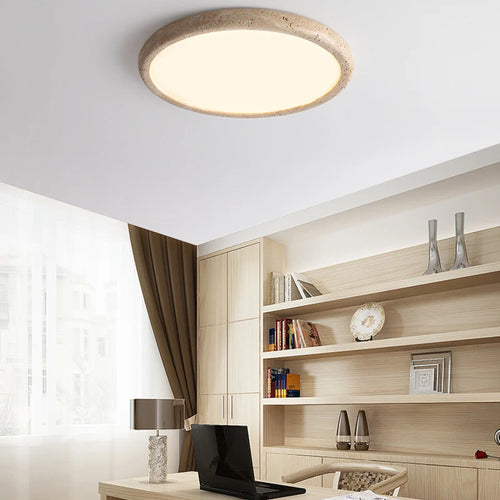 plafonnier led en pierre naturelle style minimaliste - vue 4 sur 7