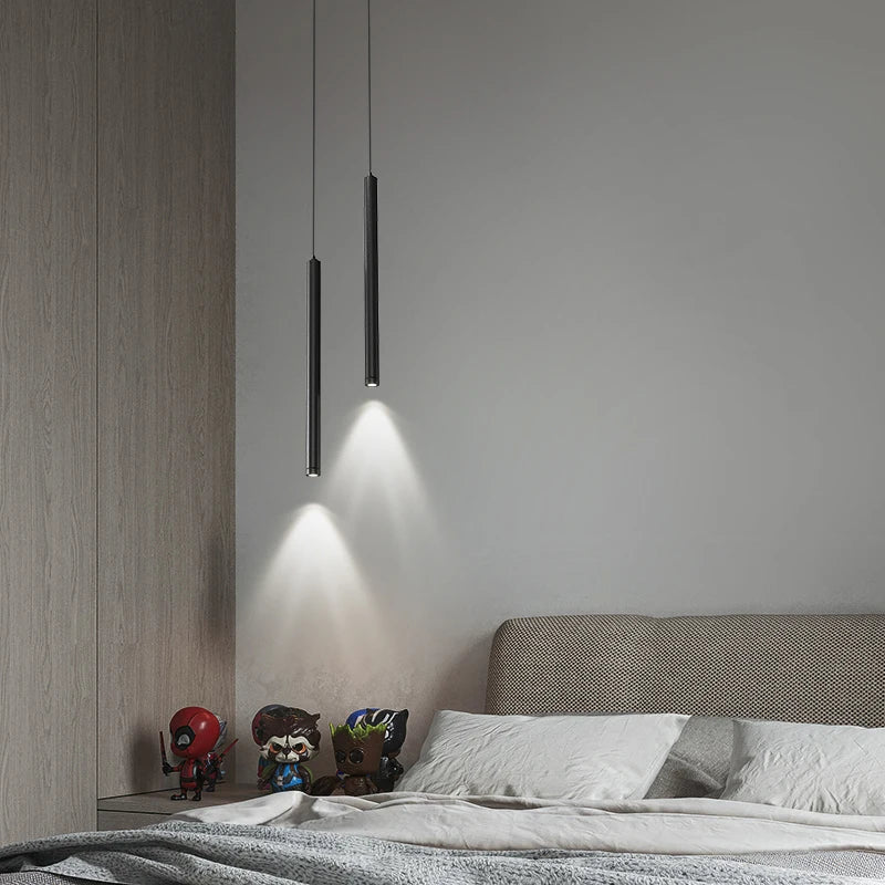lustres modernes led suspendus pour bar et loft - vue 5 sur 10
