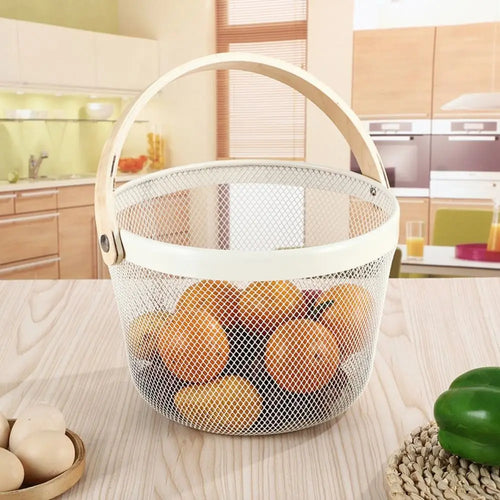 panier de rangement léger et élégant en fer pliable - vue 3 sur 12