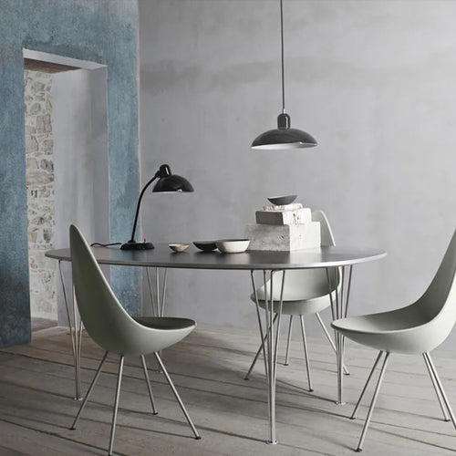 lustre moderne minimaliste restaurant kaiser style industriel led - vue 4 sur 9