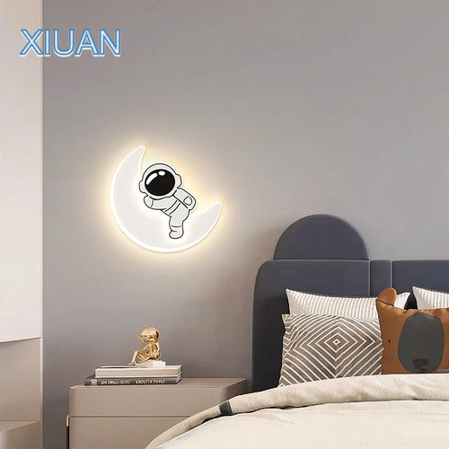 applique murale créative panda astronaute pour chambre d'enfants - vue 5 sur 8