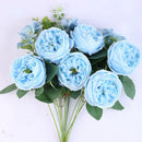 bouquet de roses artificielles en soie pour décoration intérieure