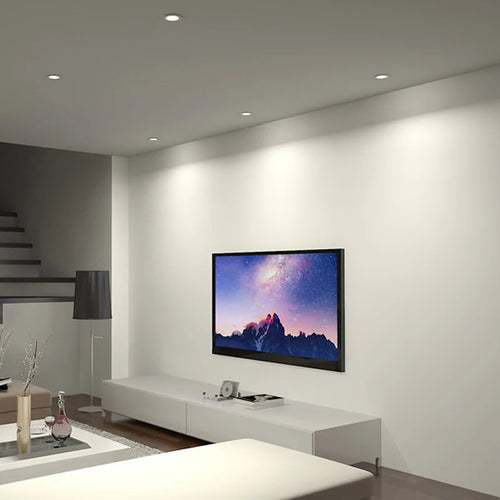Foco LED empotrable redondo para cocina, lámpara de 7W, 9W, 12W, 15W, 18W, CA 220V,  impermeable, blanco cálido y frío - vue 3 sur 9