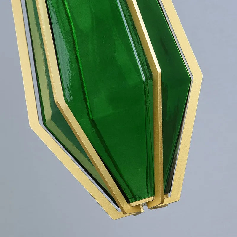 suspension art déco diamant pour éclairage intérieur et extérieur - vue 5 sur 15