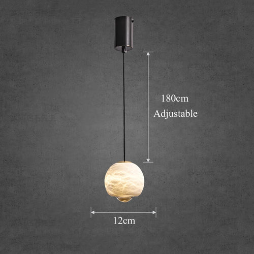 suspension LED en marbre naturel espagnol idéale pour bar et restaurant