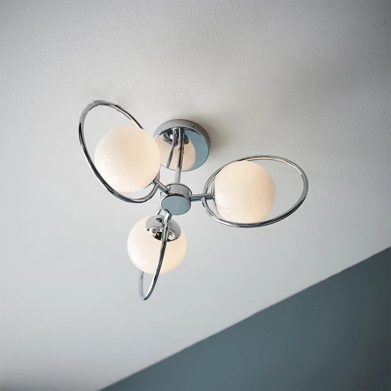 lustre moderne en verre pour un intérieur design élégant - vue 4 sur 9