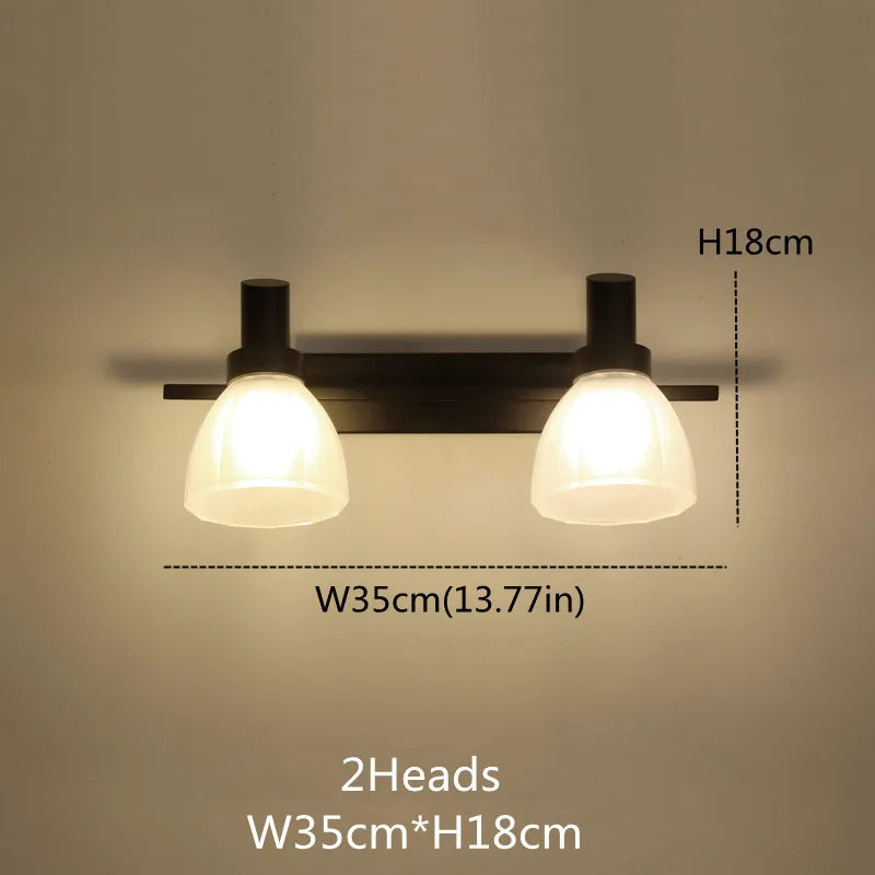 applique murale vintage led avec abat-jour en verre bronze - vue 16 sur 19