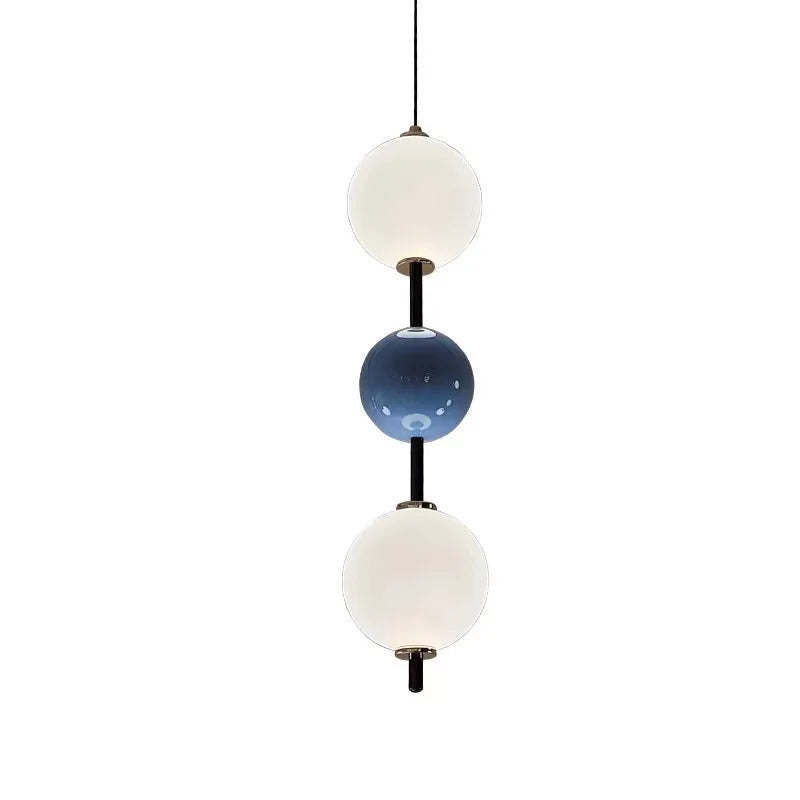 Glass Ball LED Pendant Light Ceiling Suspension Hanging for Living Dining Room Bedroom - vue 1 sur 12