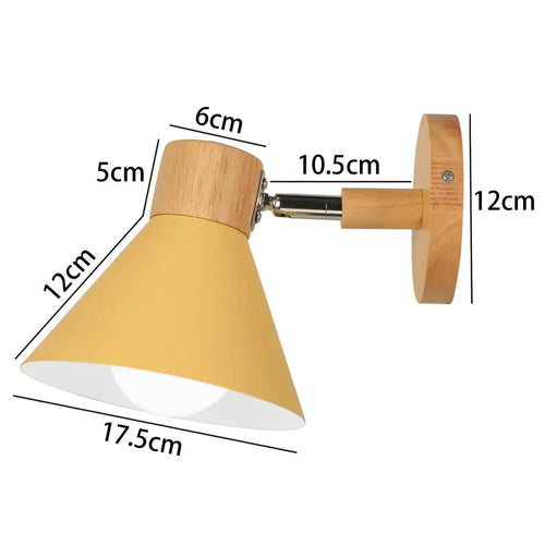 applique murale led en bois style nordique moderne - vue 19 sur 23